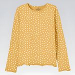 Blusa Infantil Menina Manga Longa Em Ribana