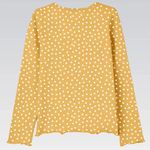 Blusa Infantil Menina Manga Longa Em Ribana