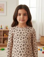 Blusa Infantil Menina Manga Longa Em Ribana