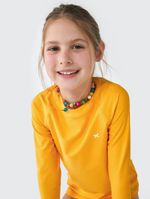 Camiseta Infantil Unissex Manga Longa Com Proteção Solar