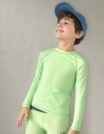 Camiseta Infantil Unissex Manga Longa Com Proteção Solar