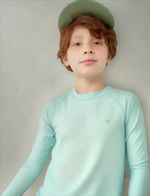 Camiseta Infantil Unissex Manga Longa Com Proteção Solar