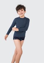 Camiseta Infantil Unissex Manga Longa Com Proteção Solar