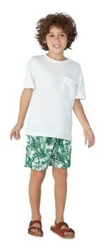 Shorts Infantil Menino Estampado Em Tactel