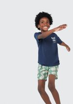 Shorts Infantil Menino Estampado Em Tactel