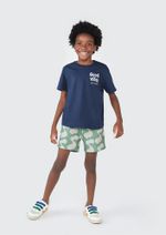 Shorts Infantil Menino Estampado Em Tactel