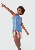 Shorts Infantil Menino Estampado Em Tactel