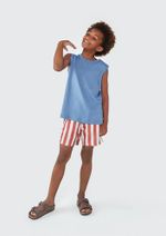 Shorts Infantil Menino Estampado Em Tactel