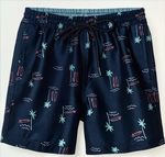Shorts Infantil Menino Estampado Em Tactel