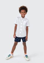 Shorts Infantil Menino Estampado Em Tactel