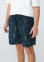 Shorts Infantil Menino Estampado Em Tactel