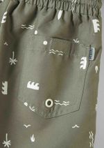 Shorts Infantil Menino Estampado Em Tactel