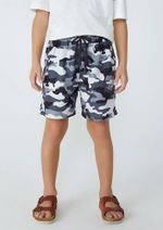 Shorts Infantil Menino Estampado Em Tactel