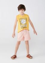 Shorts Infantil Menino Estampado Em Tactel