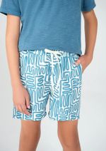 Shorts Infantil Menino Estampado Em Tactel