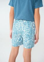 Shorts Infantil Menino Estampado Em Tactel