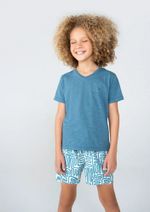 Shorts Infantil Menino Estampado Em Tactel