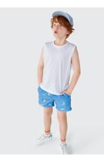 Shorts Infantil Menino Estampado Em Tactel