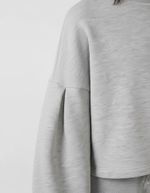 Blusa Em Moletom Infantil Menina Mangas Amplas