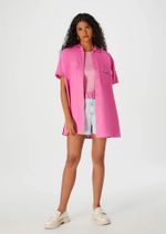 Blusa Feminina Manga Curta Com Frufru Em Ribana