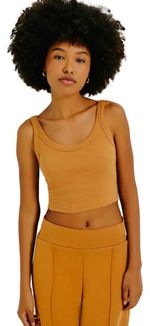 Regata Básica Feminina Cropped Em Ribana Canelada