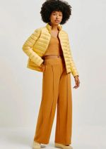 Regata Básica Feminina Cropped Em Ribana Canelada
