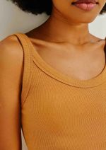 Regata Básica Feminina Cropped Em Ribana Canelada