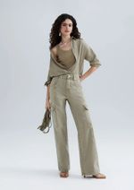 Regata Básica Feminina Cropped Em Ribana Canelada