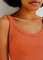 Regata Básica Feminina Cropped Em Ribana Canelada
