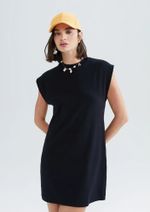 Vestido Curto Muscle Em Ribana Preto M
