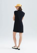 Vestido Curto Muscle Em Ribana Preto M