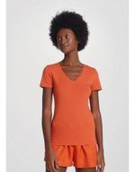 Blusa Básica Manga Curta Em Malha De Algodão