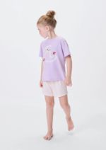Pijama Infantil Menina Curto Com Estampa