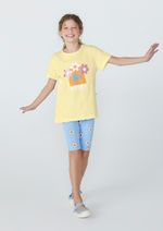 Bermuda Infantil Menina Ciclista Estampada