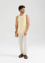 Regata Básica Masculina Em Malha De Algodão