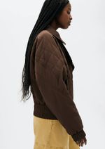 Jaqueta Puffer Feminina Gola Alta Em Nylon