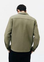 Camisa Masculina Overshirt Com Bolso Frontal