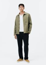 Camisa Masculina Overshirt Com Bolso Frontal