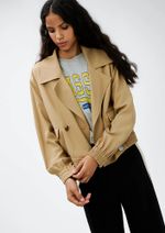 Jaqueta Feminina Box Em Gabardine