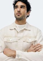 Jaqueta Masculina Trucker Em Sarja