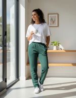 Calça Básica Unissex Em Moletom Peluciado