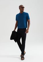 Camiseta Básica Masculina Areia Em Algodão Peruano