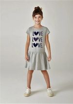 Vestido Curto Infantil Menina Com Babado