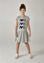 Vestido Curto Infantil Menina Com Babado