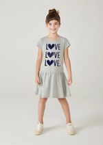 Vestido Curto Infantil Menina Com Babado