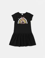 Vestido Curto Infantil Menina Com Babado