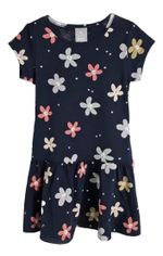 Vestido Curto Infantil Menina Com Babado