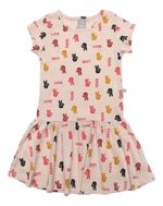 Vestido Curto Infantil Menina Com Babado