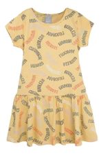 Vestido Curto Infantil Menina Com Babado