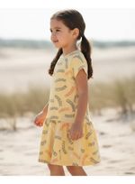 Vestido Curto Infantil Menina Com Babado